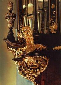 Detail der Orgel in Sankt Kornelius